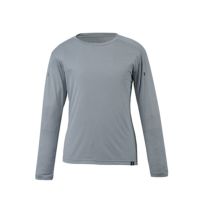 メッシュトラッククルーネック グレー Mサイズ ウィメンズ】ヘザーメッシュクルーロングスリーブ | Millet(ミレー