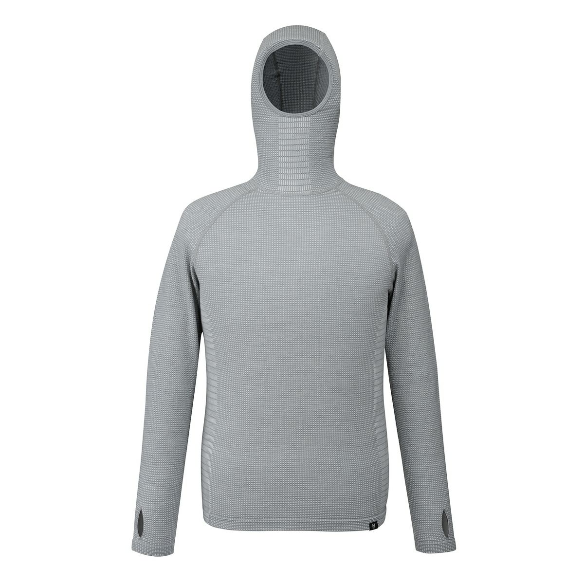 ミレー ワッフル ウール フーディ 登山 メンズ HEATHER GREY M-L