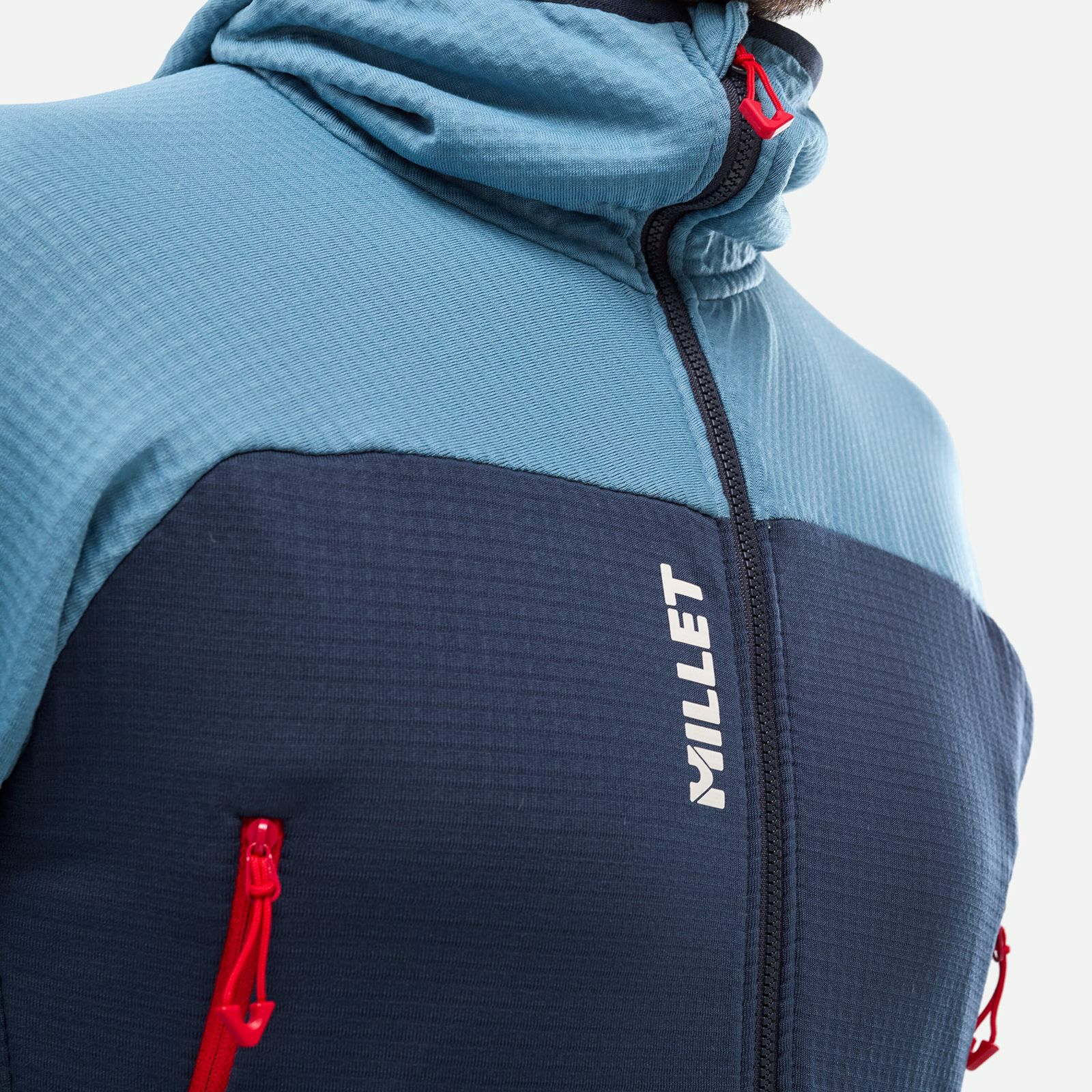 MILLET - MILLET ミレー 高機能フリースジャケット MIV9024 紺 メンズL新品 フュージョングリッド フーディ | Millet(ミレー)公式通販