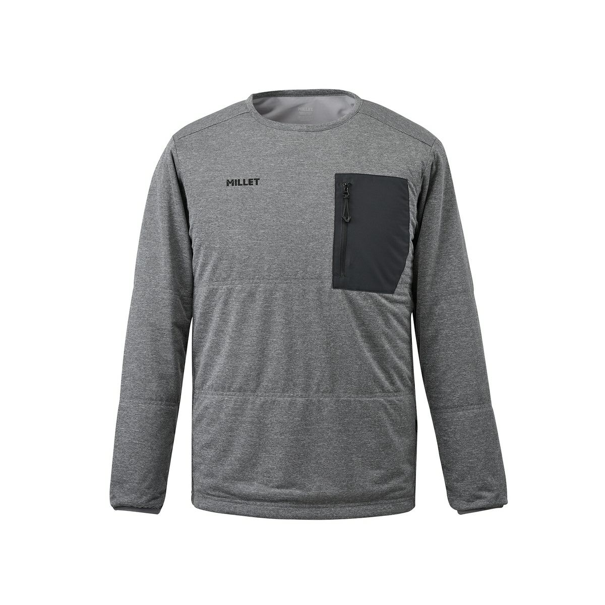 ミレー アルファ ライト スウェット II クルー 登山 メンズ CHARCOAL HEATHER S