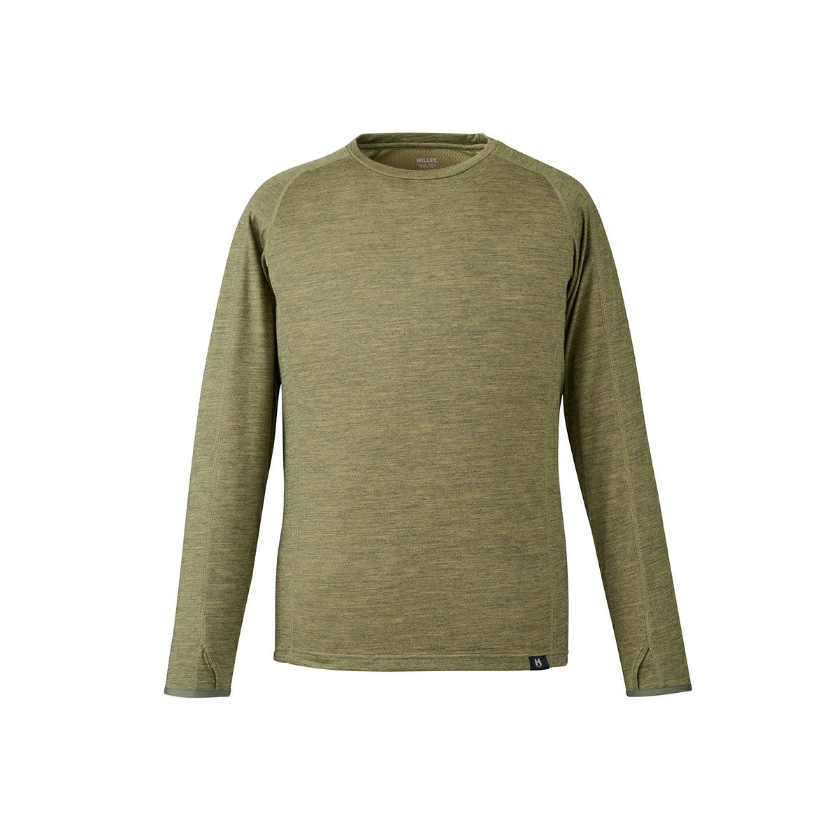 ミレー キャスター ウール II クルー ロングスリーブ 登山 メンズ OLIVE L