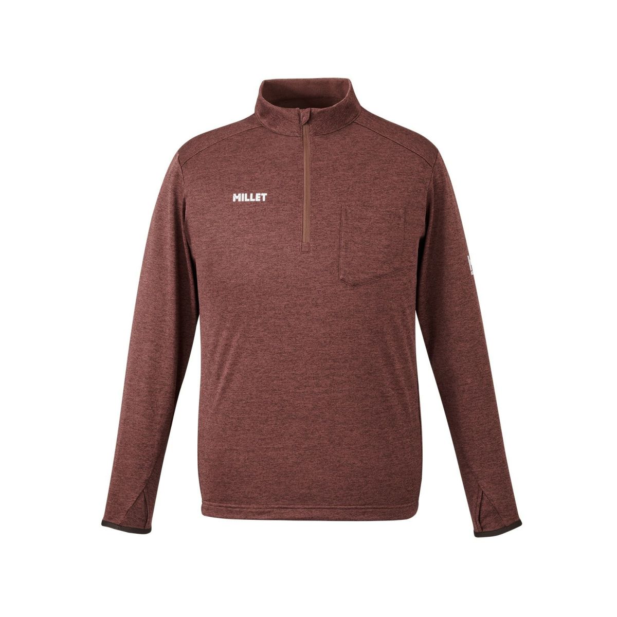 ミレー アイラ II ジップ ロングスリーブ 登山 メンズ CINNAMON S ミレー アイラ II ジップ ロングスリーブ 登山 メンズ CINNAMON S