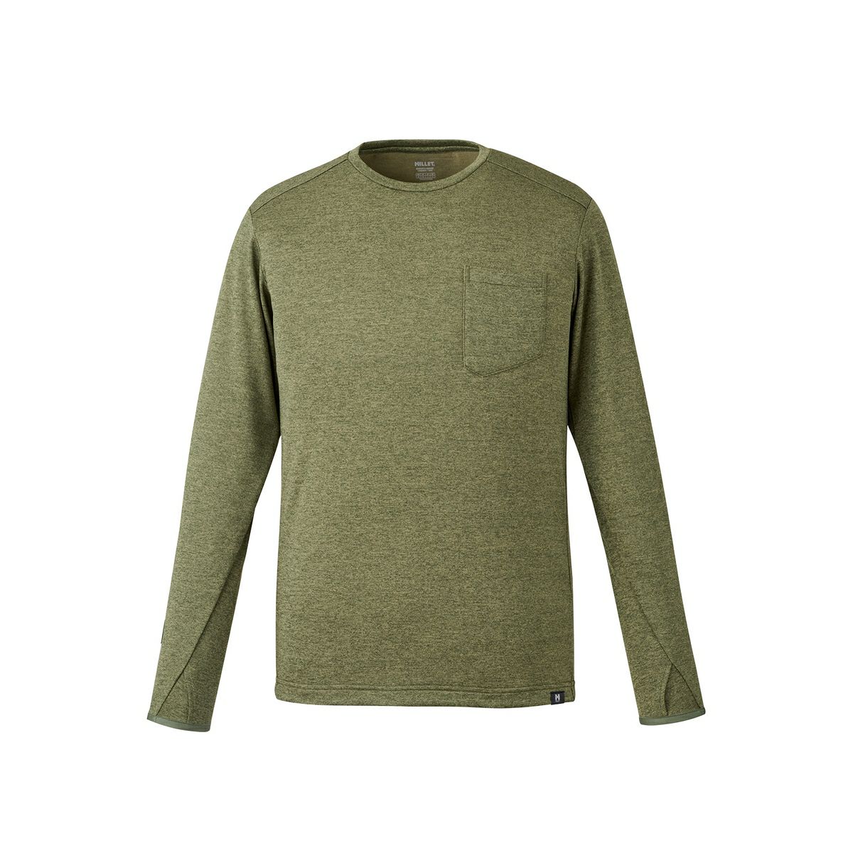 ミレー アイラ II クルー ロングスリーブ 登山 メンズ OLIVE XS