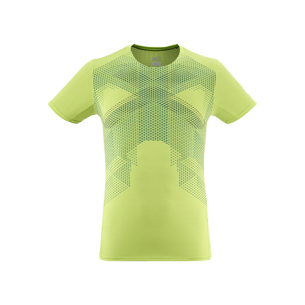 ミレー インテンス Tシャツ ショートスリーブ 登山 メンズ ACID GREEN S