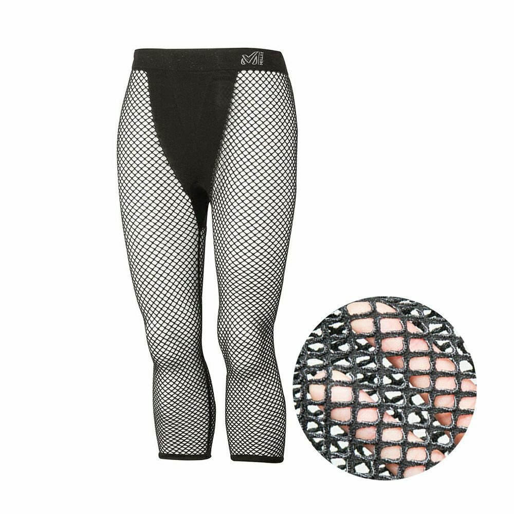 ミレー 【ウィメンズ】ドライナミック メッシュ 3/4 タイツ 登山 レディース アンダーウェア BLACK - NOIR S