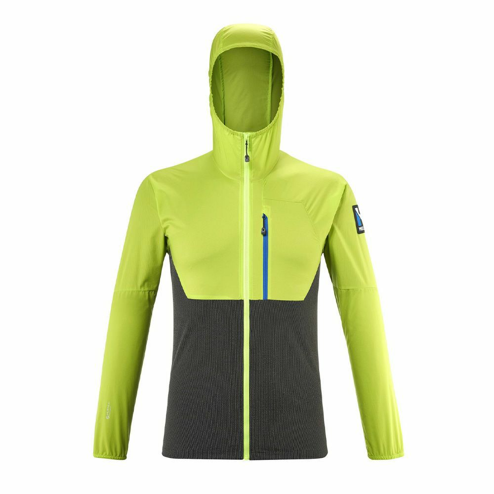 ミレー トリロジー スカイ シールド フーディ 登山 メンズ アウター ジャケット NOIR/ACID GREEN XS ミレー トリロジー スカイ シールド フーディ 登山 メンズ アウター ジャケット NOIR/ACID GREEN XS