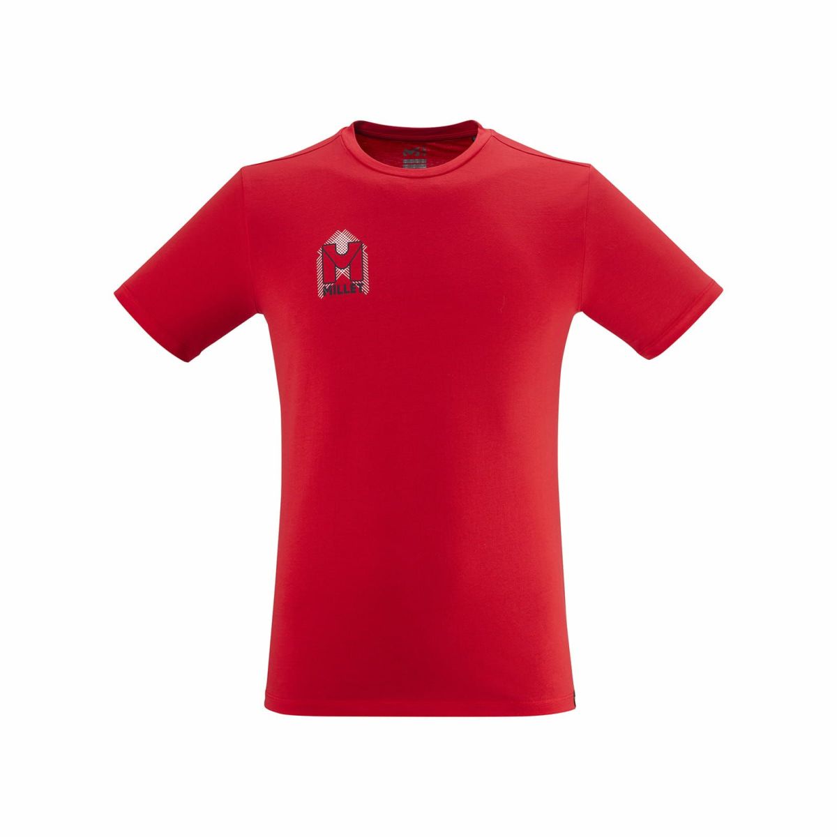 ミレー シマイ Tシャツ ショートスリーブ 登山 メンズ RED - ROUGE S