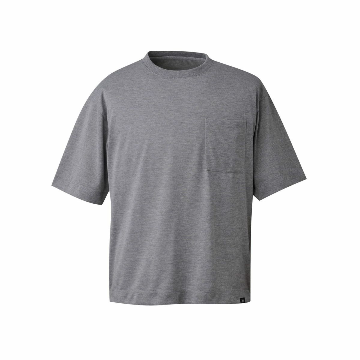 ミレー 【ユニセックス】インセクト バリヤー ビッグ Tシャツ ショート スリーブ 登山 CHARCOAL HEATHER L