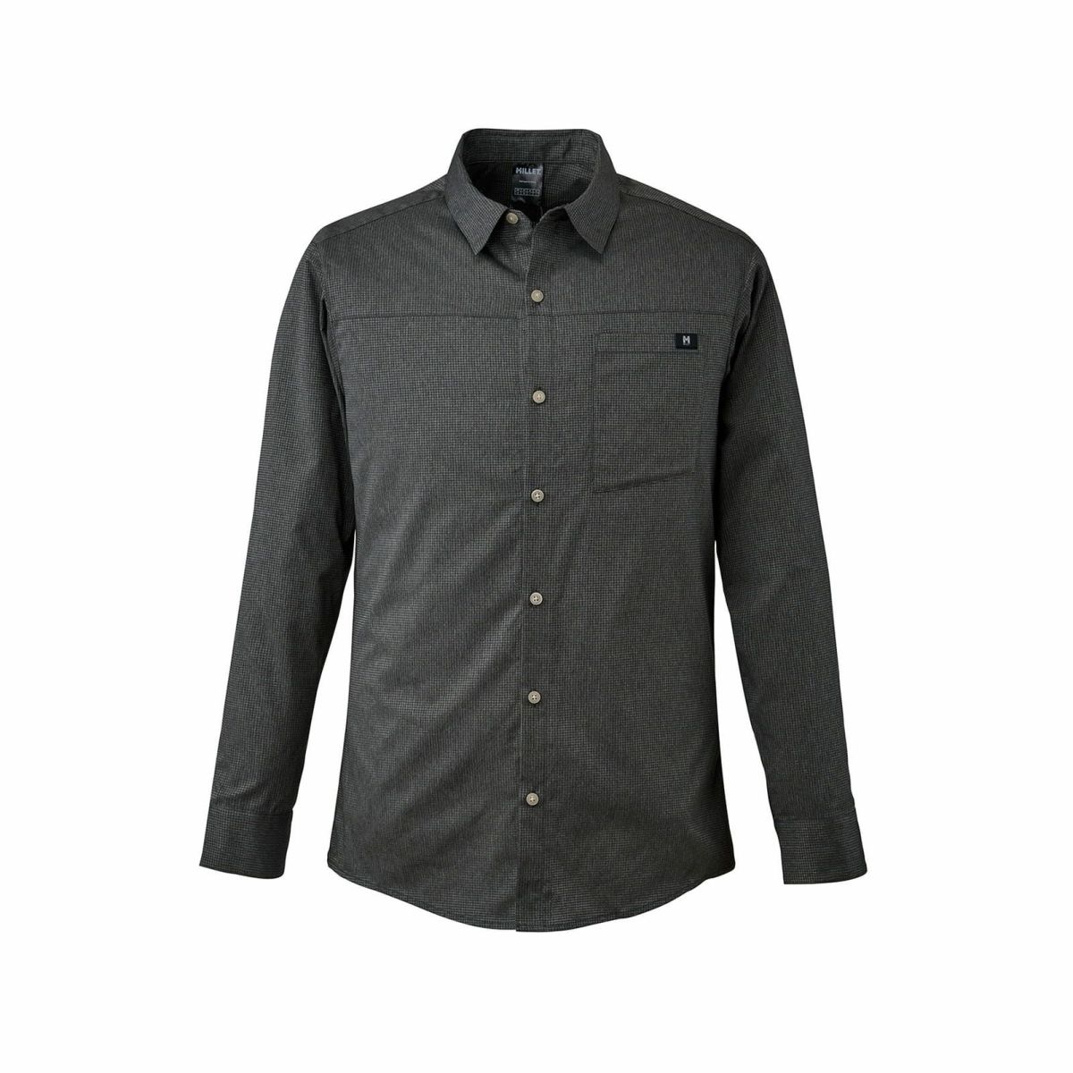 ミレー アルピ シャツ II ロングスリーブ 登山 メンズ DARK GREY HEATHER S ミレー アルピ シャツ II ロングスリーブ 登山 メンズ DARK GREY HEATHER S