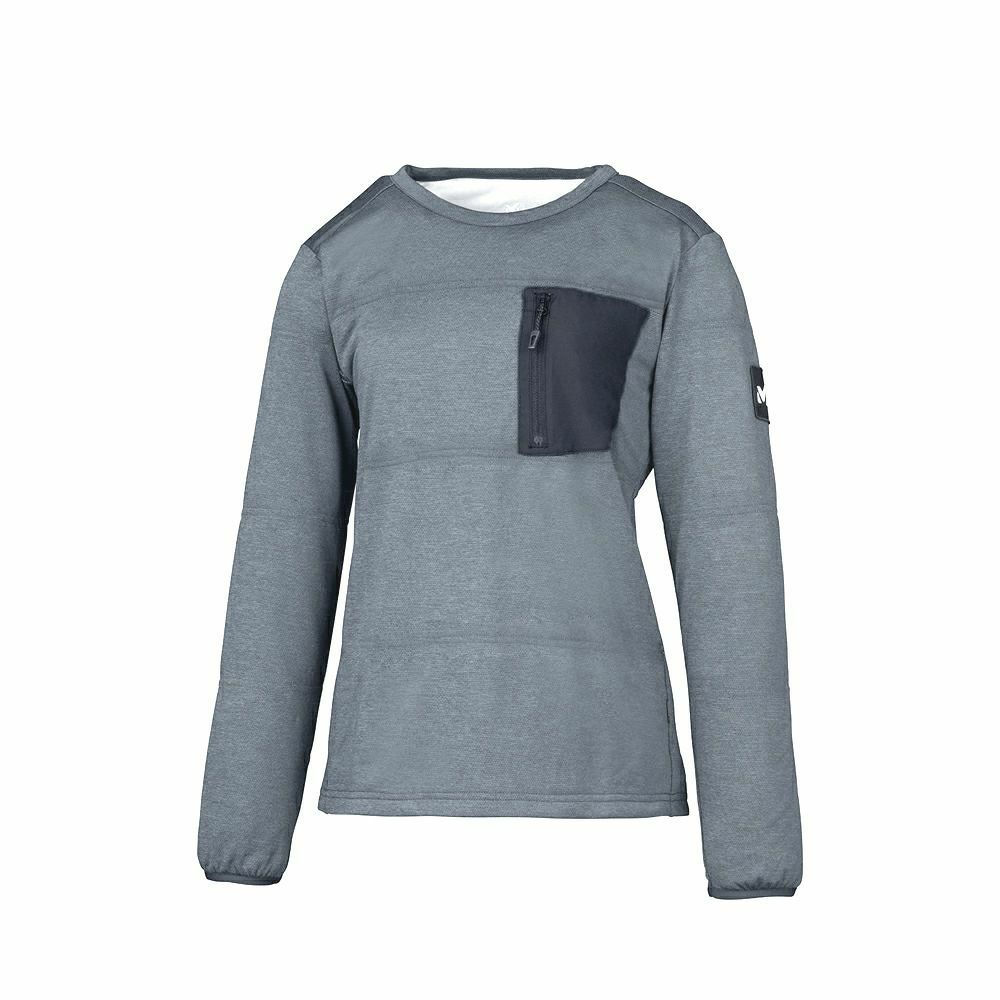 ミレー 【ウィメンズ】アルファ ライト スウェット II クルー 登山 レディース CHARCOAL HEATHER XS