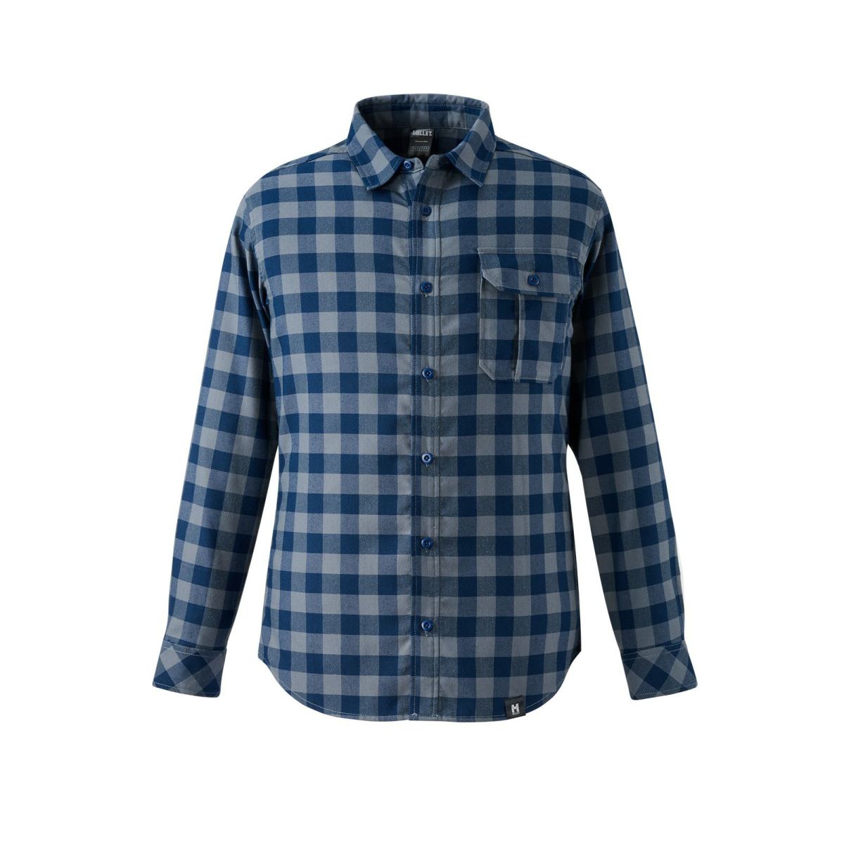 ミレー サーモ チェック シャツ ロングスリーブ 登山 メンズ SAPHIR L ミレー サーモ チェック シャツ ロングスリーブ 登山 メンズ SAPHIR L