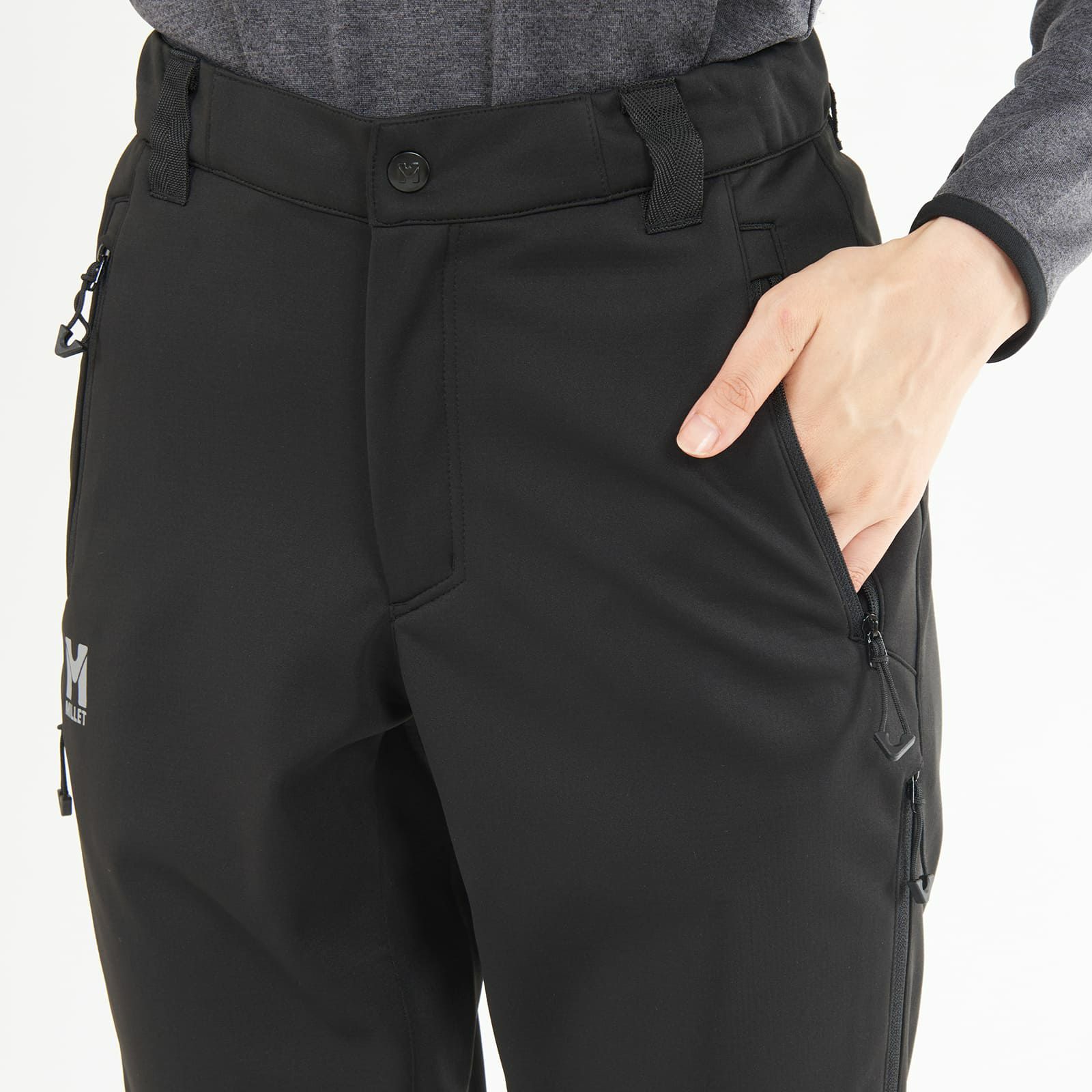 MILLET ミレー ウインド シールド スェット パンツ BLACK L(日本