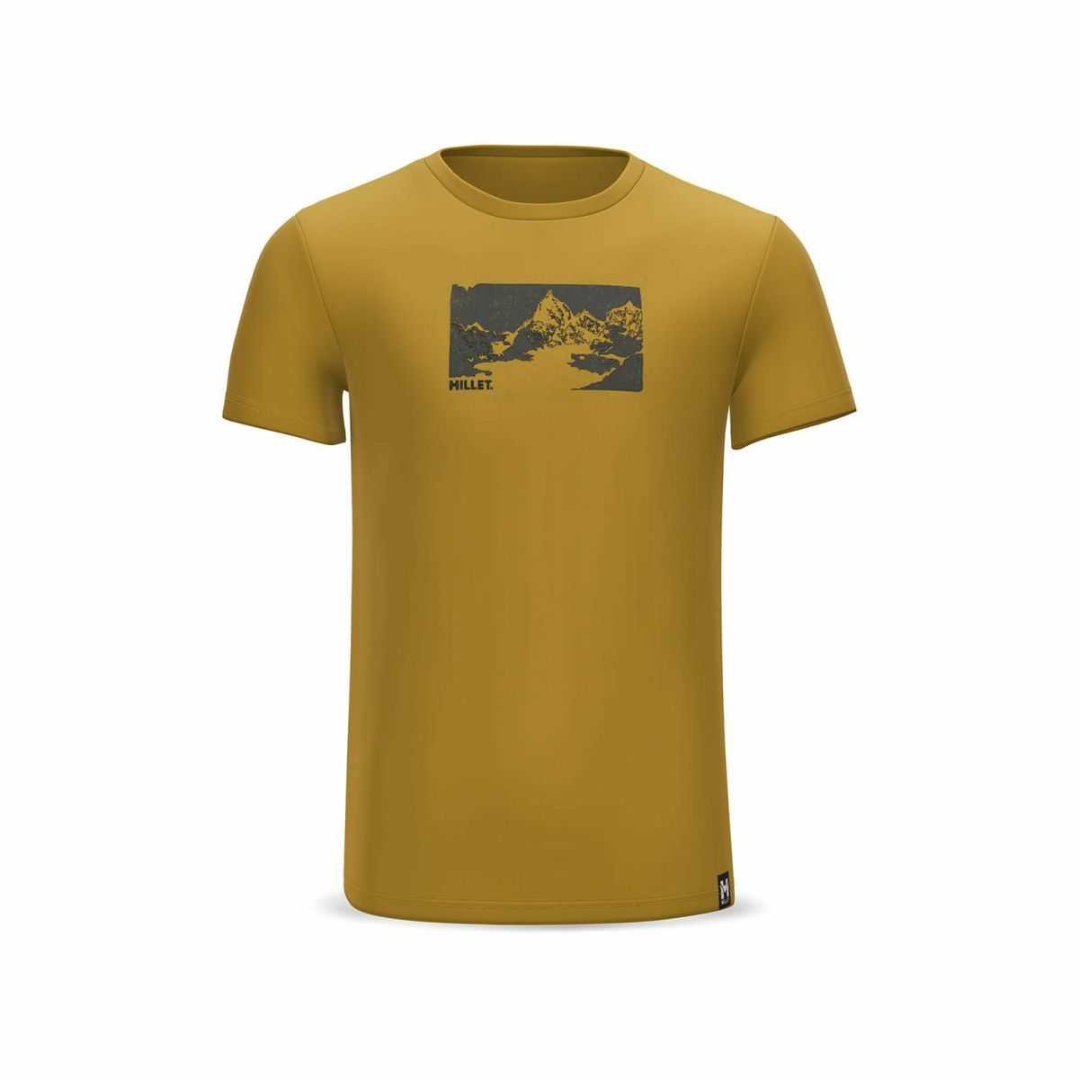 ミレー ワナカ ファスト Tシャツ ショートスリーブ 登山 メンズ SAFRAN M