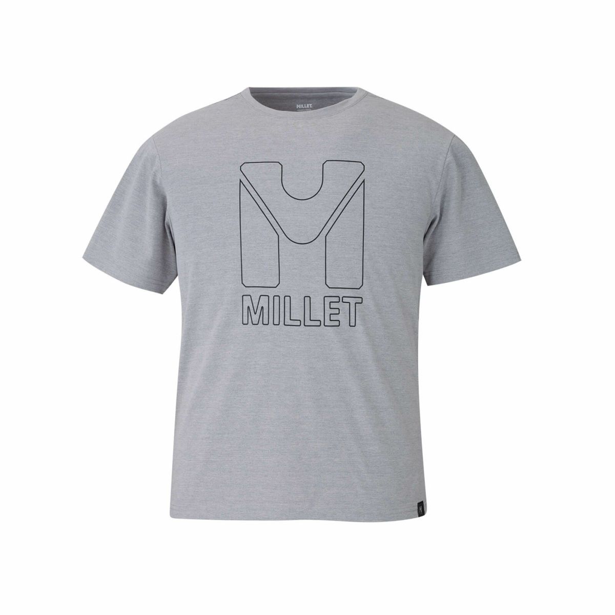 ミレー 【ユニセックス】ビッグ モノロゴ ショートスリーブ Tシャツ 登山 メンズ HEATHER GREY L ミレー 【ユニセックス】ビッグ モノロゴ ショートスリーブ Tシャツ 登山 メンズ HEATHER GREY L