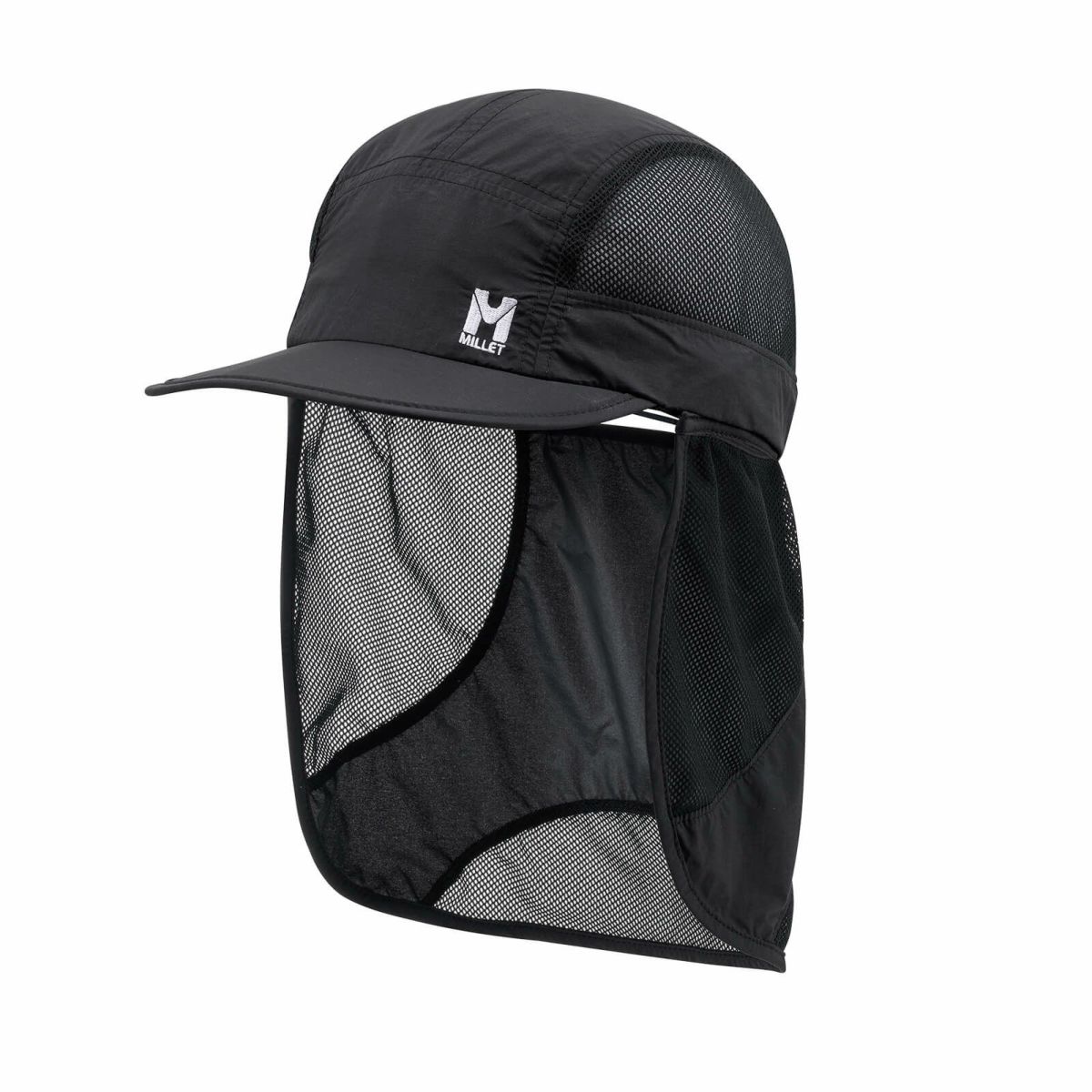 ミレー サンシェード メッシュ キャップ 登山 帽子 BLACK - NOIR U