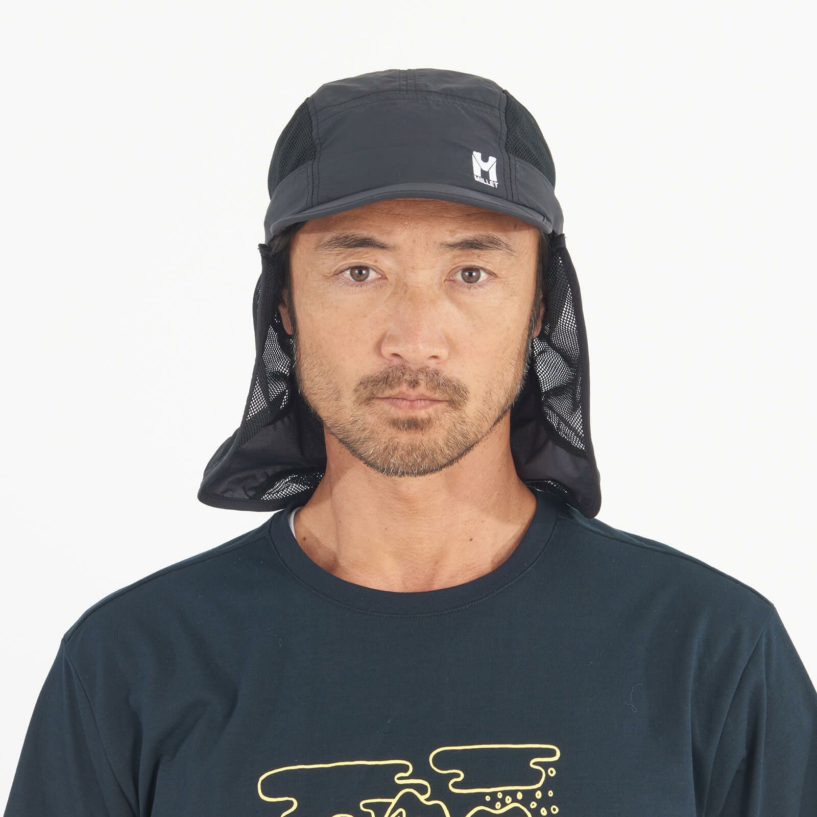 KEIMEN サンシェードキャップ　ブラック KEIMEN (カイメン) Cap / シェード付きキャップ
