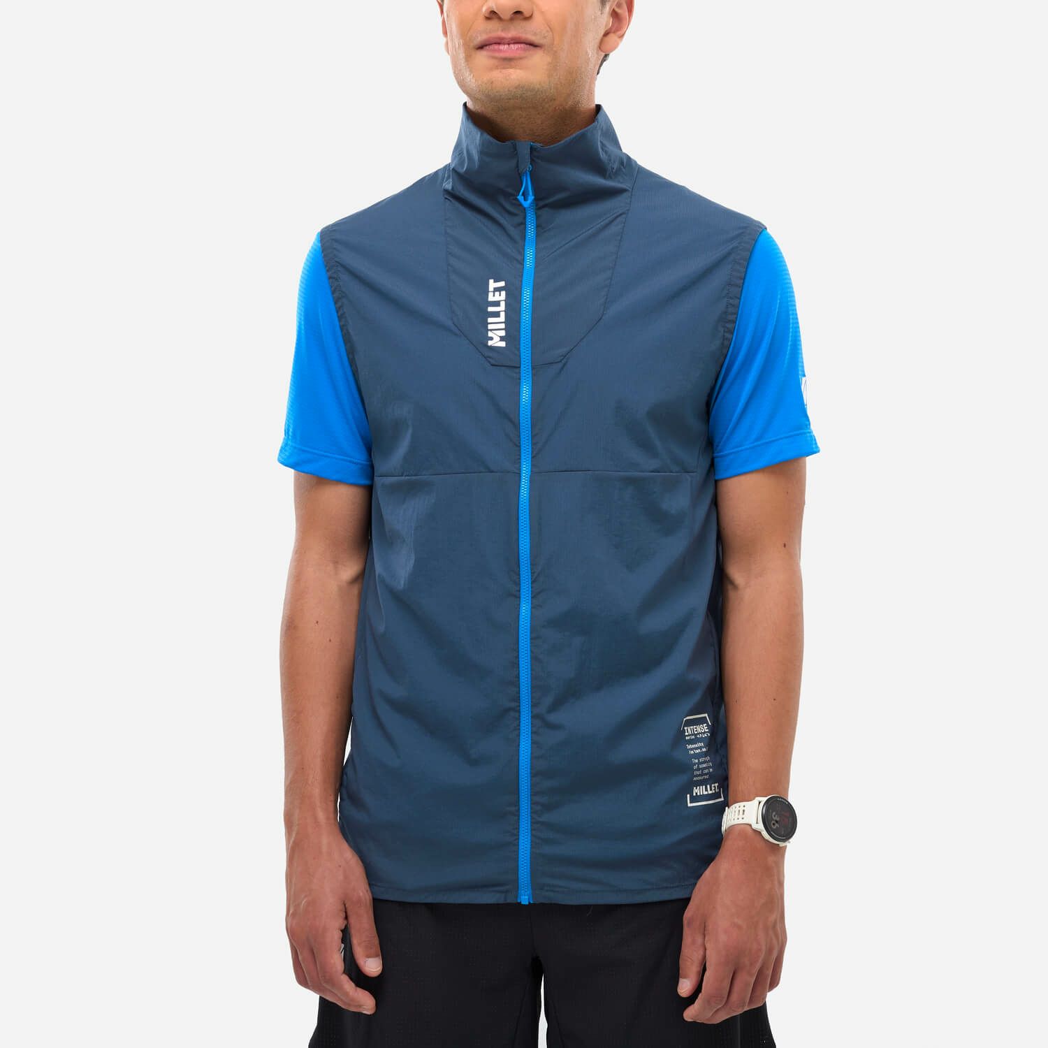【美品】MILLET ミレー ダウンベスト XL 軽量 動きやすい MILLET（ミレー） ダウンベスト ブルー XL