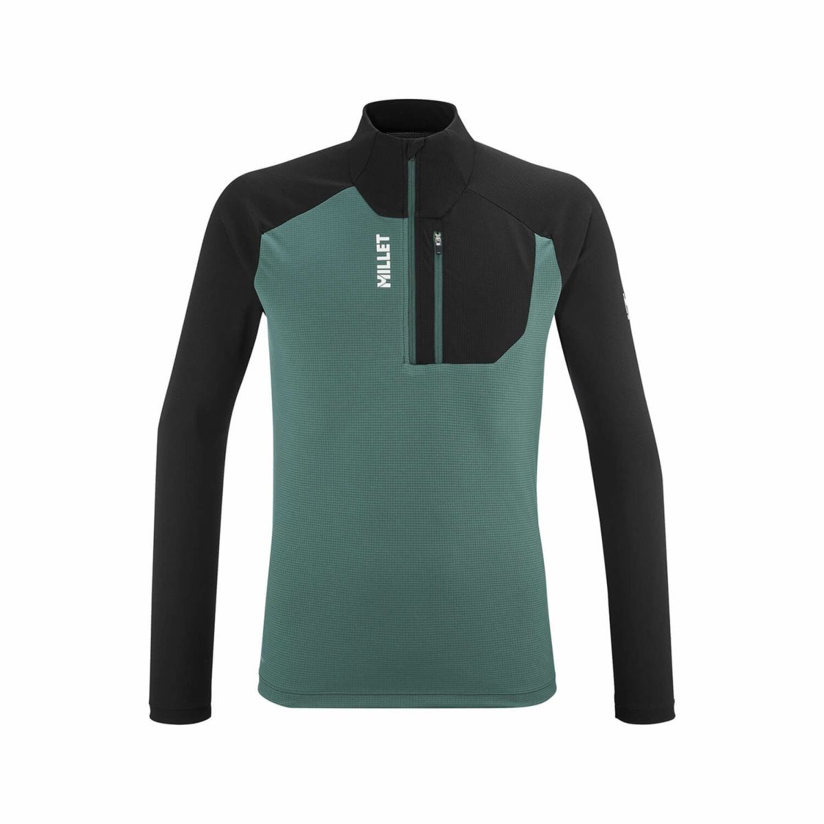 ミレー カメット ジップTシャツ ロングスリーブ 登山 メンズ BOTTLE/BLACK M ミレー カメット ジップTシャツ ロングスリーブ 登山 メンズ BOTTLE/BLACK M