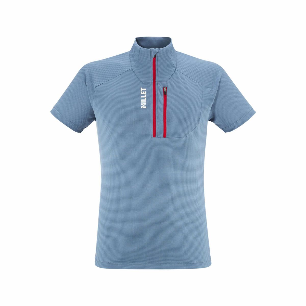 ミレー カメット ジップTシャツ ショートスリーブ 登山 メンズ CORONET BLUE L ミレー カメット ジップTシャツ ショートスリーブ 登山 メンズ CORONET BLUE L