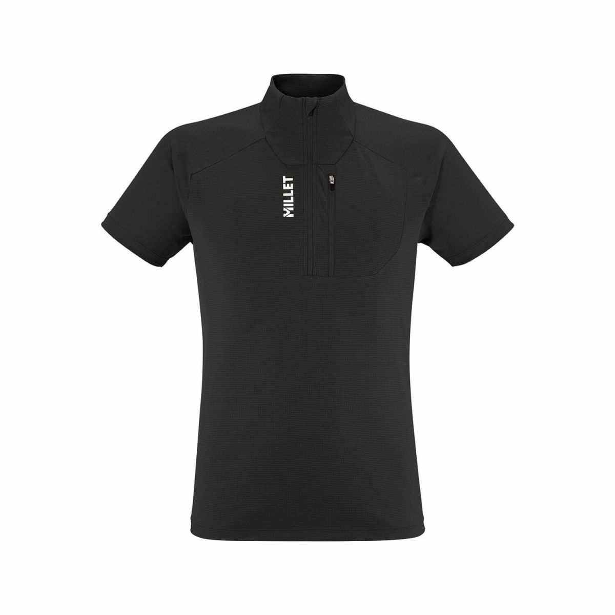 ミレー カメット ジップTシャツ ショートスリーブ 登山 メンズ BLACK - NOIR XS ミレー カメット ジップTシャツ ショートスリーブ 登山 メンズ BLACK - NOIR XS