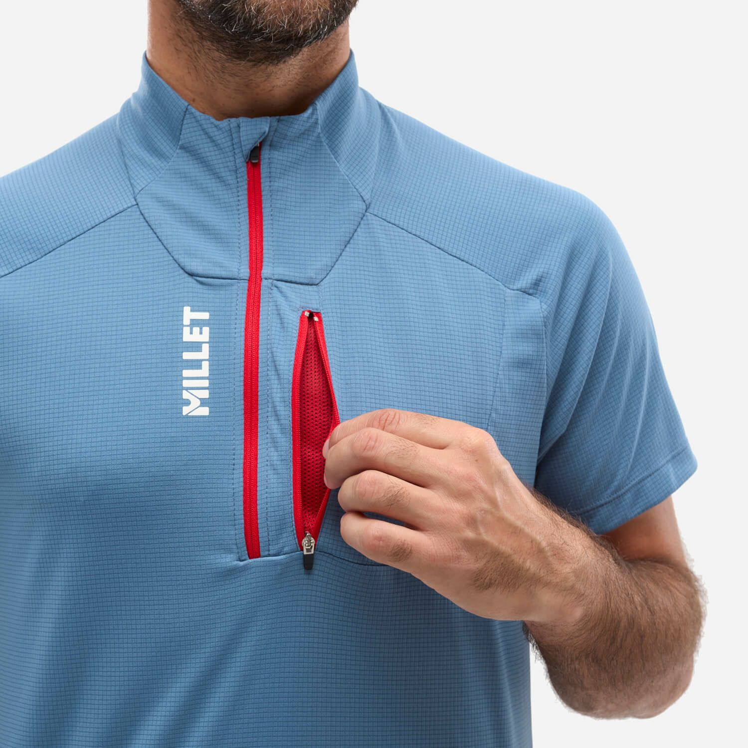 MILLET - 【新品】MILLET 半袖 6枚 トップス　ハーフジップ　登山　シャツ　ミレー ミレー 半袖Tシャツ ハーフジップ オレンジ MILLET - メルカリ
