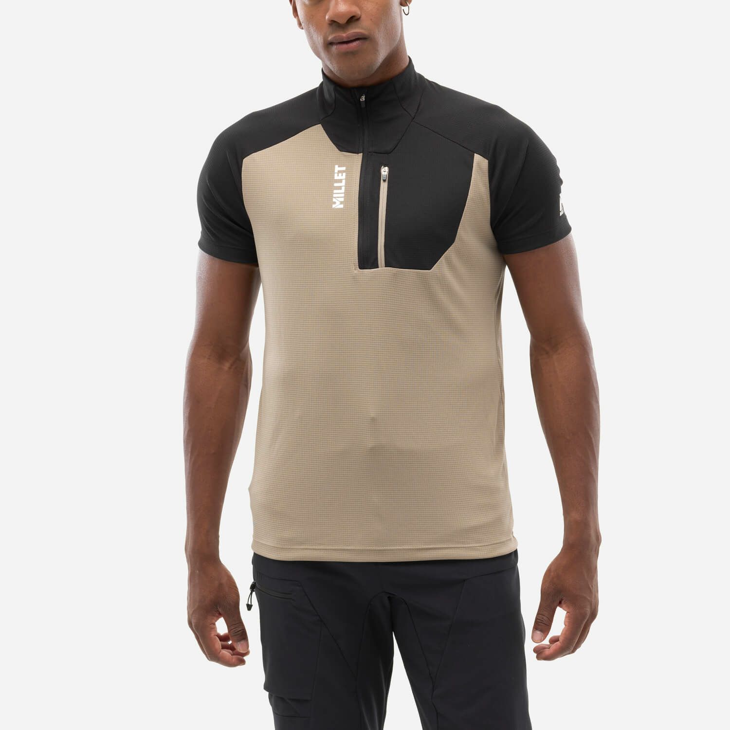 MILLET - Millet カメット ジップTシャツ ショートスリーブ カメット マップ ショートスリーブ Tシャツ | ミレー（MILLET