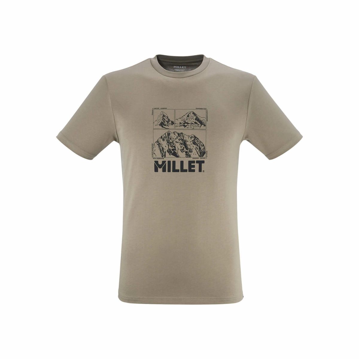 ミレー シャモニー ロゴ ショートスリーブ Tシャツ 登山 メンズ DORITE S ミレー シャモニー ロゴ ショートスリーブ Tシャツ 登山 メンズ DORITE S