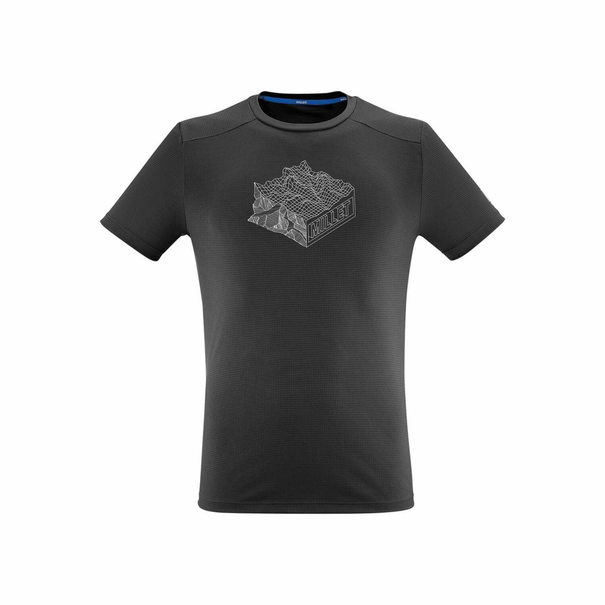 ミレー カメット マップ ショートスリーブ Tシャツ 登山 メンズ BLACK - NOIR XS ミレー カメット マップ ショートスリーブ Tシャツ 登山 メンズ BLACK - NOIR XS