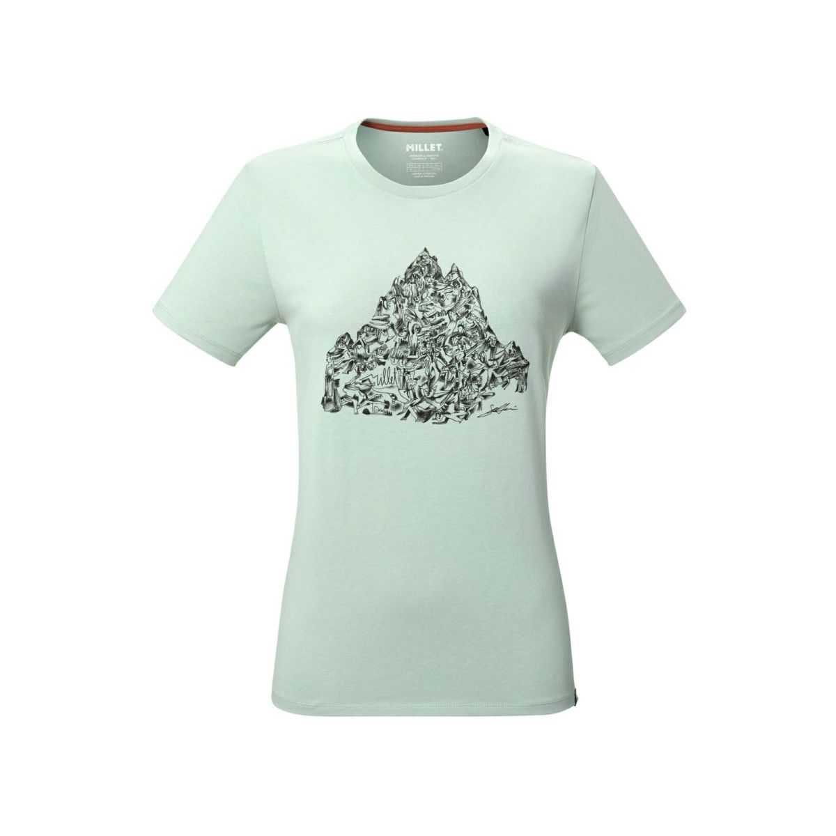ミレー シマイ コラボ ショートスリーブ Tシャツ 登山 メンズ SEAWEED L ミレー シマイ コラボ ショートスリーブ Tシャツ 登山 メンズ SEAWEED L