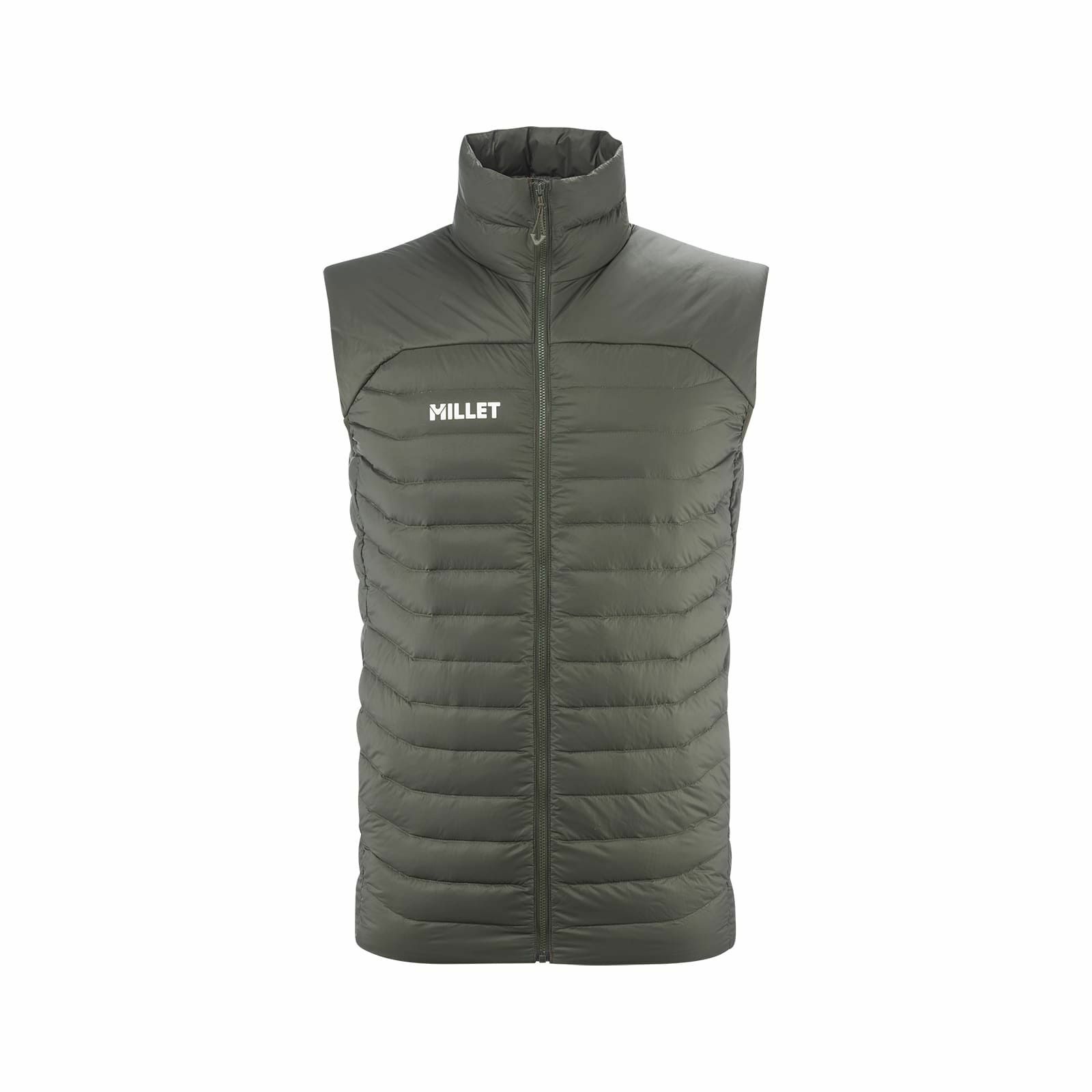 訳有 新品 MILLET ミレー グースダウン使用 ダウンベスト カーキ系 L 1n2310125.jpg