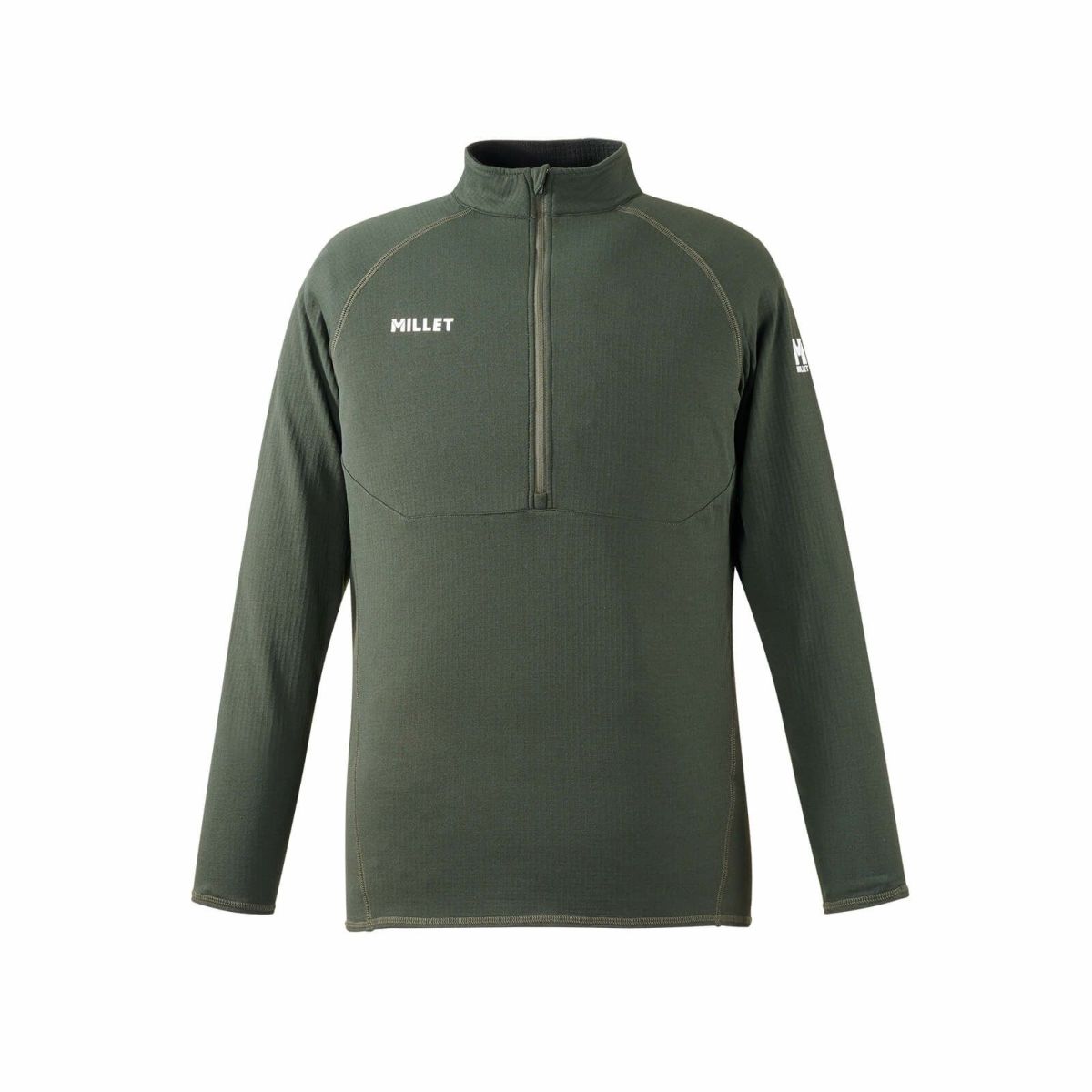 ミレー ドライ グリッド ハーフジップ 登山 メンズ DEEP JUNGLE S ミレー ドライ グリッド ハーフジップ 登山 メンズ DEEP JUNGLE S